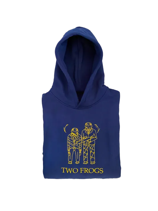 Navy Heavyweight Frog Hoodie